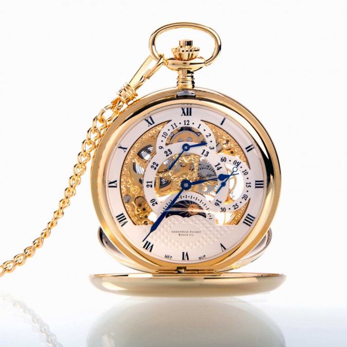 The Westminster Dual Plated Hunter Pocket Watch GPW254 | USA