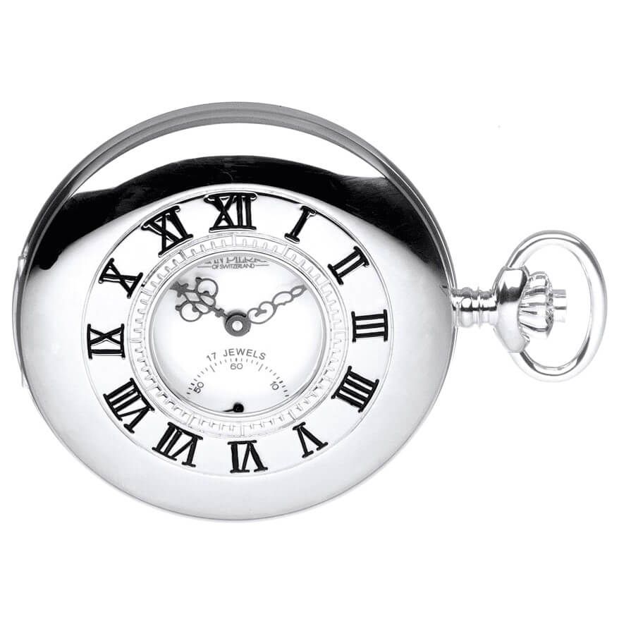 Silver half hunter online pocket watch