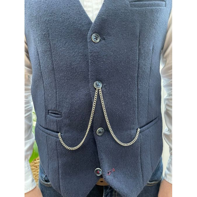 Double albert sale vest chain