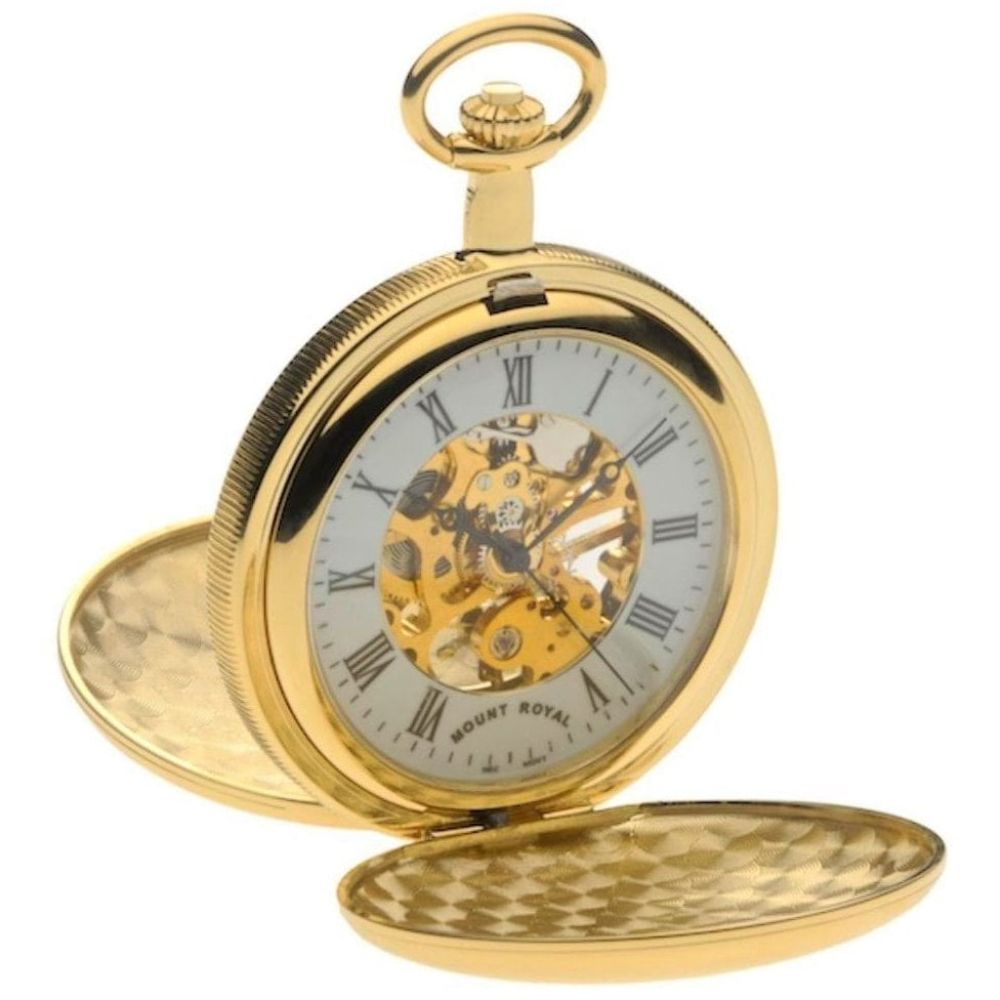 Mount Royal Double Hunter Gold plated Mechanical Pocket Watch B27 ...